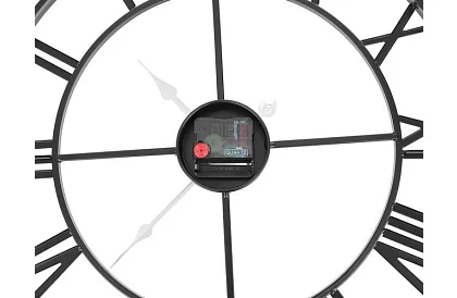 Retro nástenné hodiny - čierne