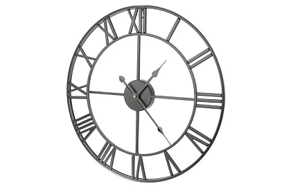 Retro nástenné hodiny - čierne