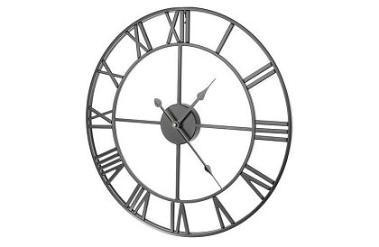 Retro nástenné hodiny - čierne