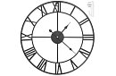 Retro nástenné hodiny - čierne