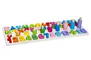 Drevené puzzle s abecedou a číslami