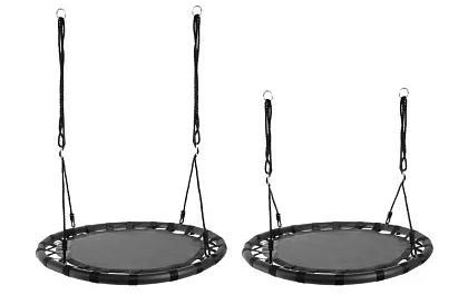 Hojdačka - čapí hniezdo čierna - 100 cm / 150 kg