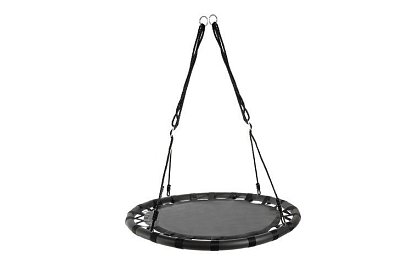 Hojdačka - čapí hniezdo čierna - 100 cm / 150 kg