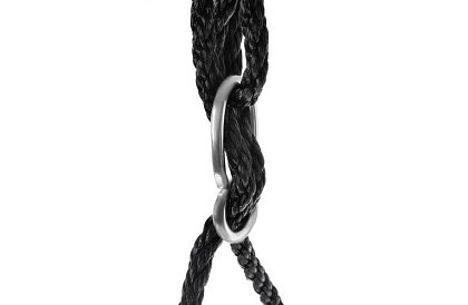 Hojdačka - čapí hniezdo čierna - 100 cm / 150 kg