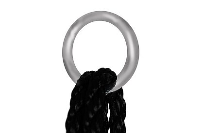 Hojdačka - čapí hniezdo čierna - 100 cm / 150 kg