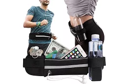 Turistická ledvinka na drobnosti - čierna