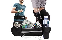 Turistická ledvinka na drobnosti - čierna