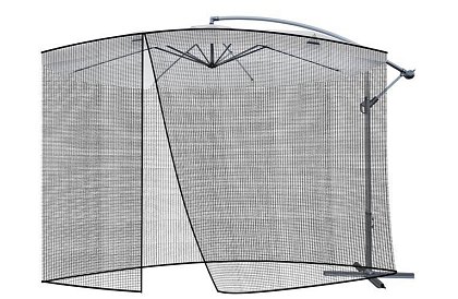 Moskytiéra na záhradný slnečník 350 cm – čierna