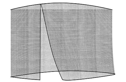 Moskytiéra na záhradný slnečník 350 cm – čierna