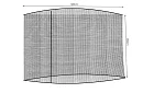 Moskytiéra na záhradný slnečník 300 cm - čierna