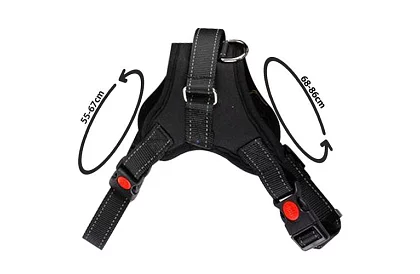 Beztlakový postroj pre psov - Veľkosť L