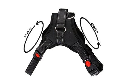 Beztlakový postroj pre psov - Veľkosť L