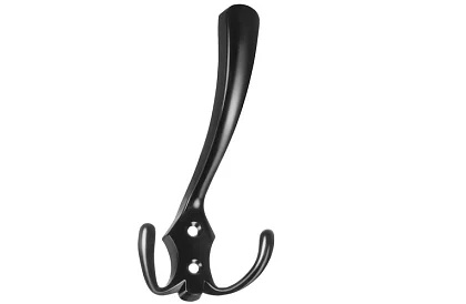 Nábytkový nástenný vešiak čierny – sada 5 kusov