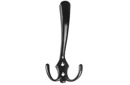 Nábytkový nástenný vešiak čierny – sada 5 kusov