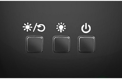 LED nočná lampa s projektorom obrázkov - čierna