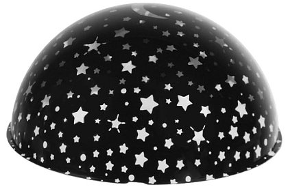 LED nočná lampa s projektorom obrázkov - čierna