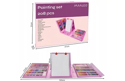 Výtvarná sada na maľovanie pre deti – umelecký kufor - 208 dielikov