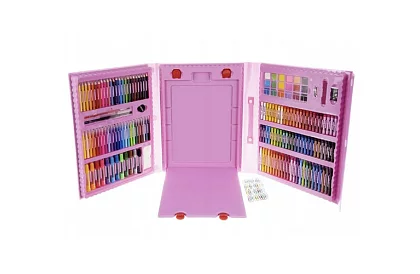 Výtvarná sada na maľovanie pre deti – umelecký kufor - 208 dielikov