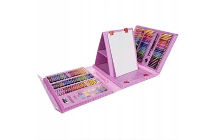 Výtvarná sada na maľovanie pre deti – umelecký kufor - 208 dielikov