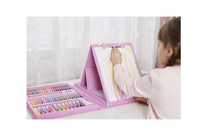 Výtvarná sada na maľovanie pre deti – umelecký kufor - 208 dielikov