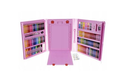 Výtvarná sada na maľovanie pre deti – umelecký kufor - 208 dielikov