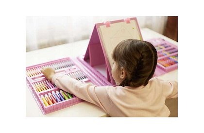 Výtvarná sada na maľovanie pre deti – umelecký kufor - 208 dielikov