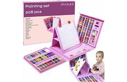 Výtvarná sada na maľovanie pre deti – umelecký kufor - 208 dielikov