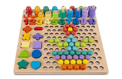 Drevené vzdelávacie puzzle