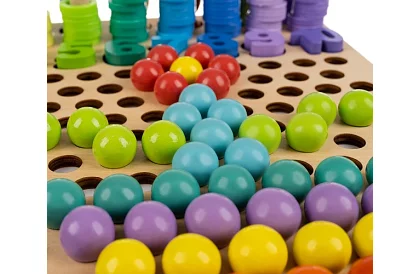 Drevené vzdelávacie puzzle