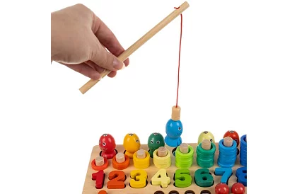 Drevené vzdelávacie puzzle