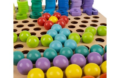 Drevené vzdelávacie puzzle