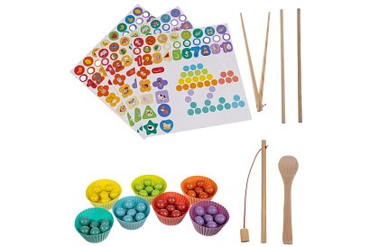 Drevené vzdelávacie puzzle