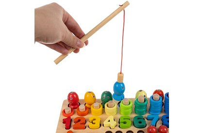 Drevené vzdelávacie puzzle