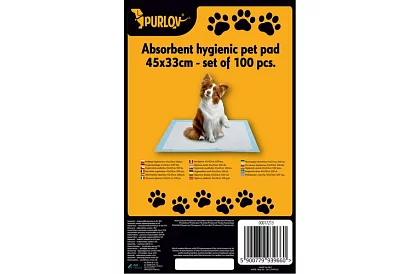 Hygienické savé podložky pre zvieratá 33x45 cm  – 100 ks + vrecká