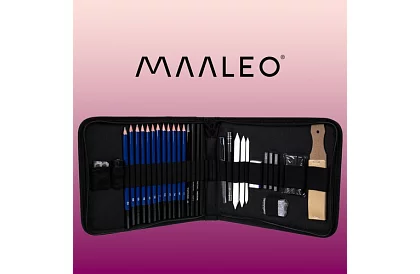 Sada pre profesionálne kreslenie a skicovanie – 32 položiek