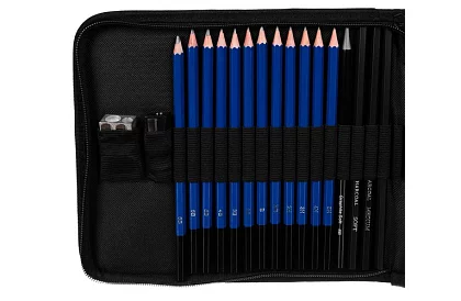 Sada pre profesionálne kreslenie a skicovanie – 32 položiek