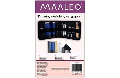 Sada pre profesionálne kreslenie a skicovanie – 32 položiek