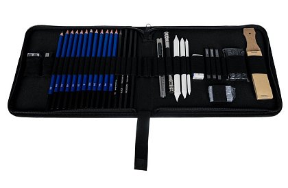 Sada pre profesionálne kreslenie a skicovanie – 32 položiek