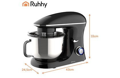 Kuchynský robot 1500 W, s misou 6,2L – RUHHY
