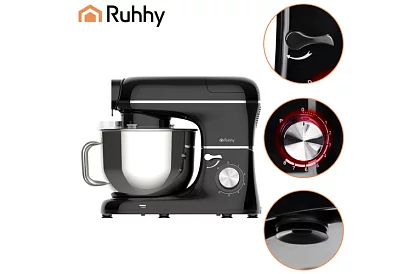 Kuchynský robot 1500 W RUHHY 3 v 1 s mixérom a mlynčekom na mäso – misa 6,2 l
