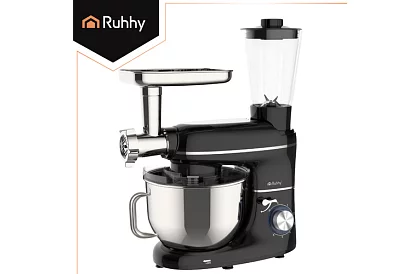 Kuchynský robot 1500 W RUHHY 3 v 1 s mixérom a mlynčekom na mäso – misa 6,2 l