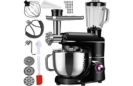 Kuchynský robot 1500 W RUHHY 3 v 1 s mixérom a mlynčekom na mäso – misa 6,2 l