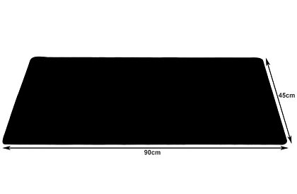 XXL podložka pod myš a klávesnicu 90x45cm - čierna