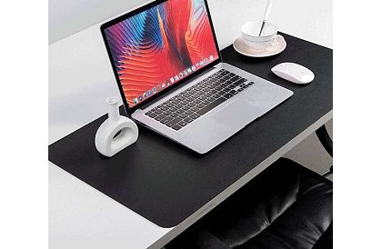 XXL podložka pod myš a klávesnicu 90x45cm - čierna