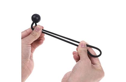 Flexibilné gumičky s guľôčkou na upevnenie plachiet a tarpov – 10 ks