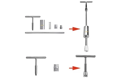 Sada na opravu preliačiny karosérie s reverzným kladivom