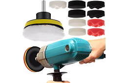 Leštiace huby na vŕtačku 80 mm – sada 12 prvkov