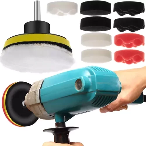 Leštiace huby na vŕtačku 80 mm – sada 12 prvkov