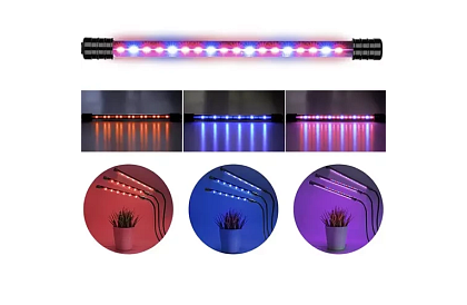 LED lampa pre rast rastlín TRIO – s časovačom a ovládaním