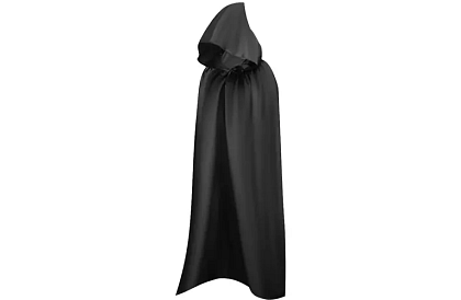 Dlhý plášť s kapucňou